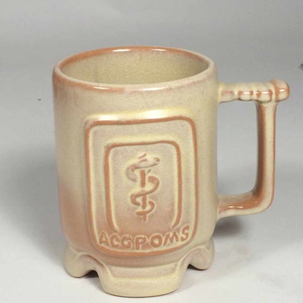 Frankoma Mug Desert ACGPOMS Sandy Color Osteopathi